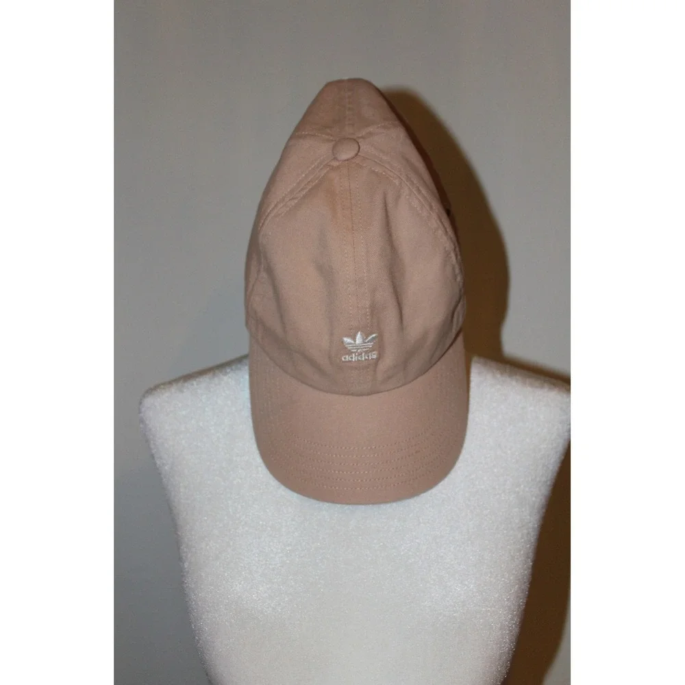 Adidas Originals Women Relaxed Strapback‎ Hat Blush Pink Cotton Trefoil Logo Cap